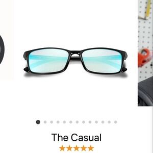 Pilestone Black and Blue Men's Color Blind Sunglasses